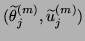 $(\widetilde{\theta}_j^{(m)},\widetilde{u}_j^{(m)})$
