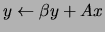 $y \leftarrow \beta y + A x$