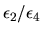 $\epsilon_2 / \epsilon_4$