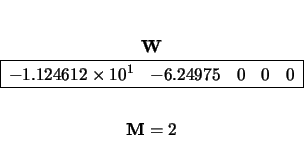 \begin{displaymath}\hspace{-1.00 cm}
\begin{array}{c} \\ \begin{array}{c} {\bf...
...y} \\ \\
\begin{array}{c} {\bf M} = 2 \end{array} \end{array} \end{displaymath}