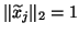 $\Vert\widetilde{x}_{j}\Vert _2=1$