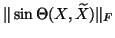 $\Vert\sin\Theta(X,\wtd X)\Vert _{F}$