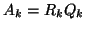 $A_{k} = R_k Q_k$