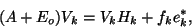 \begin{displaymath}
(A + E_o) V_k = V_k H_k + f_k e_k^*,
\end{displaymath}