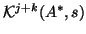 ${\cal K}^{j+k}(A^{\ast},s)$