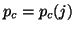 $p_c=p_c(j)$