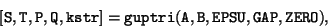 \begin{displaymath}
{\tt [S, T, P, Q, kstr] = guptri(A, B, EPSU, GAP, ZERO)},
\end{displaymath}