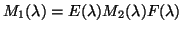 $M_1(\lambda) = E(\lambda)M_2(\lambda)F(\lambda)$