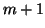 $m+1$