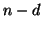 $n-d$