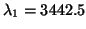 $\lambda_1=3442.5$